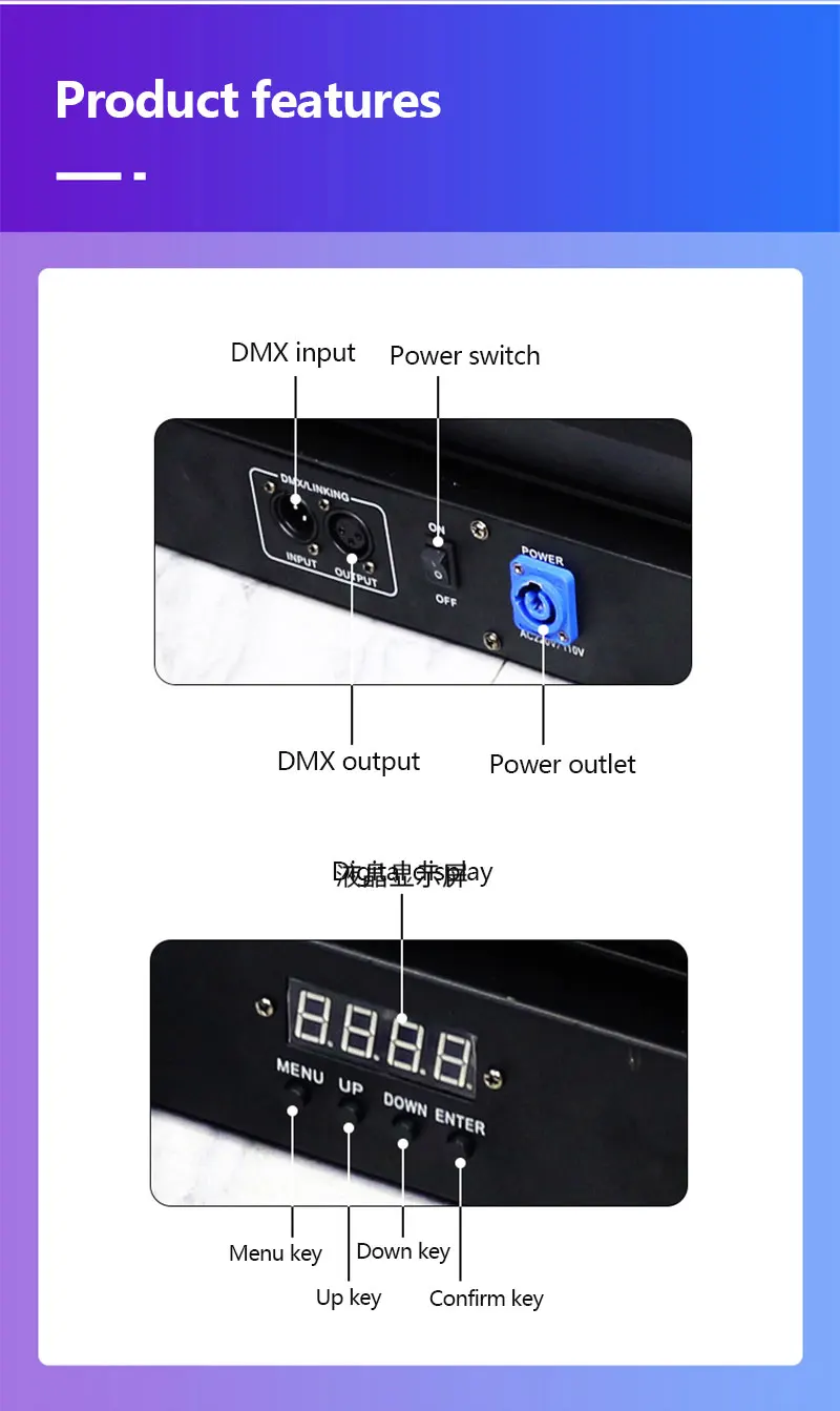 Full color 8 lasers+8 LED beam laser light 500mw RGB eight-eye moving head laser distance array light scanning stage light