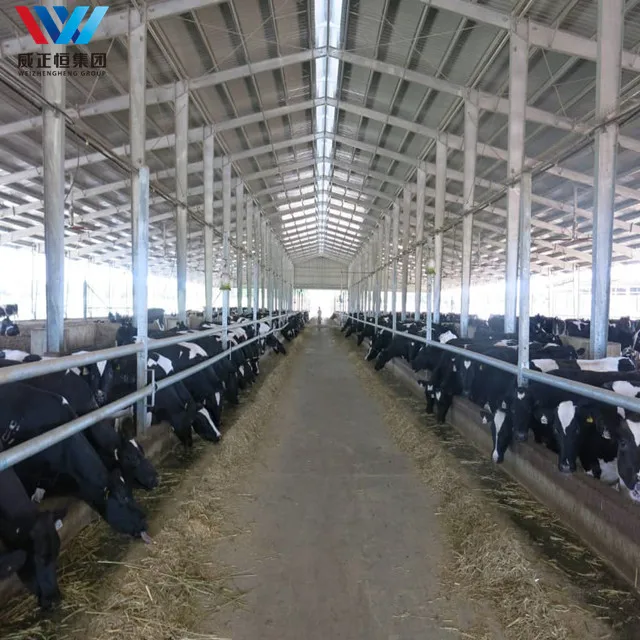 Low Cost Prefab Metal Farm Steel Structure Cowshed Horse Sheep Farm Building Barn Stable For Sale