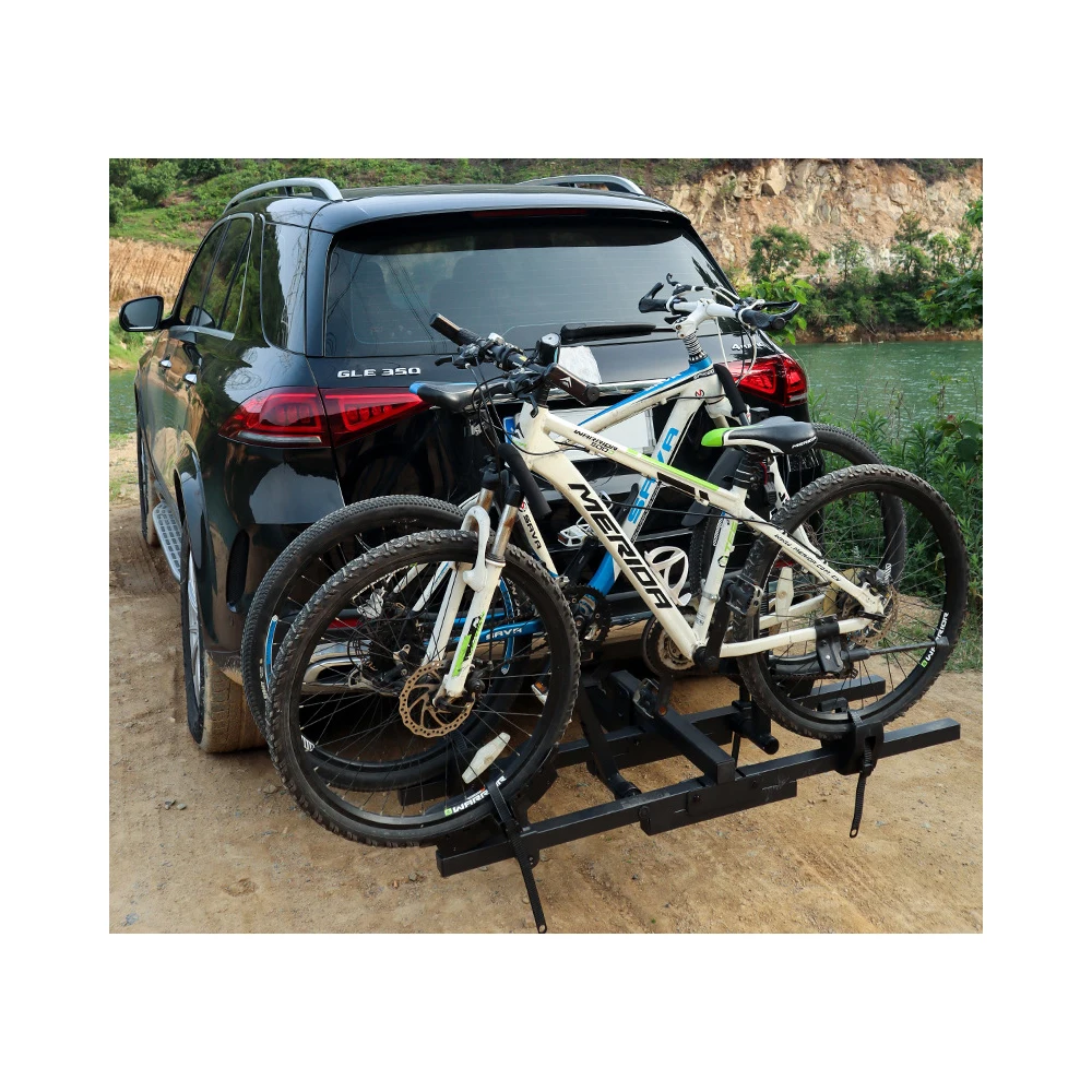 Folding Platform Bikes  Style Bike Rack Hitch Mounted Bicycle Car Rack Carrier for SUV