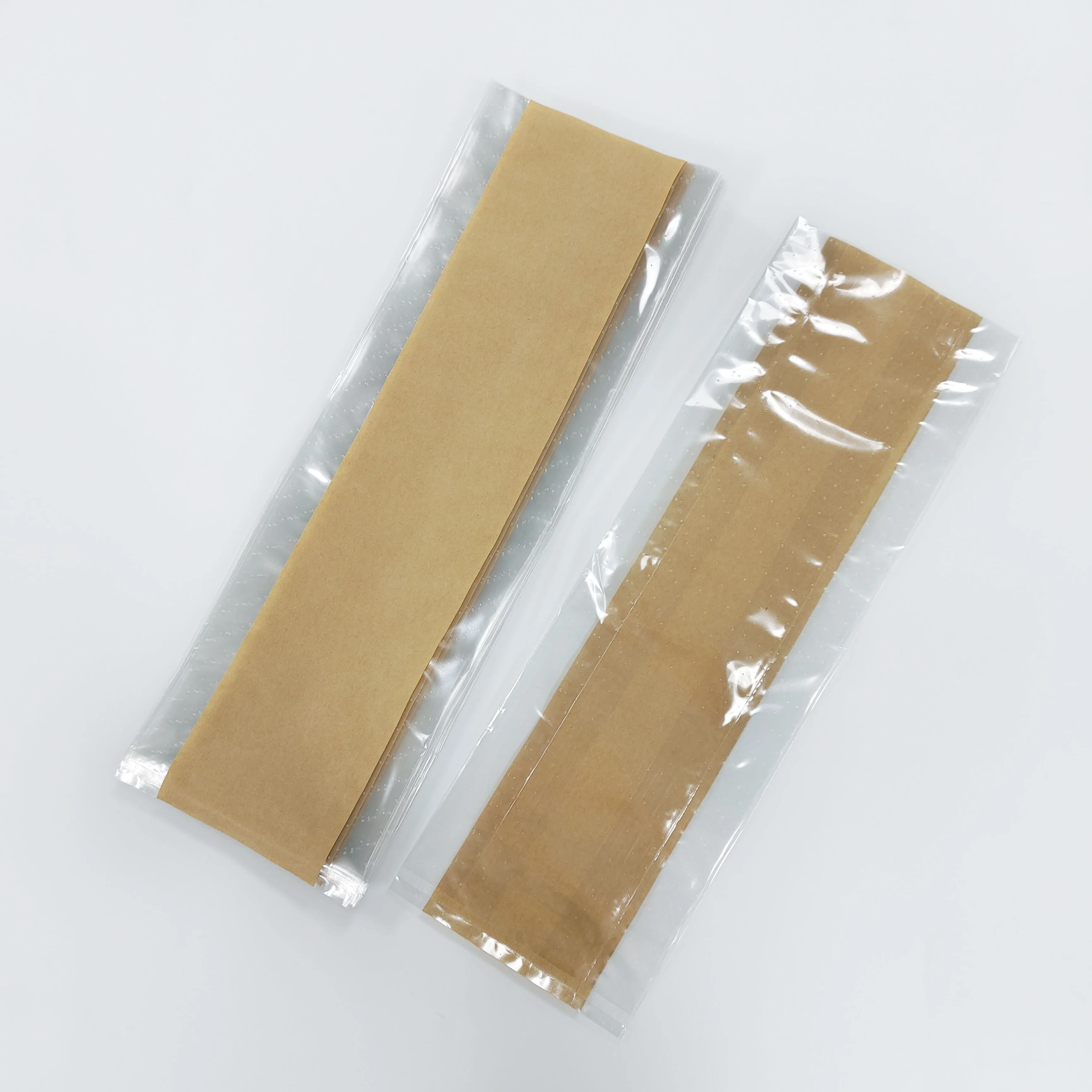 eco-friendly kraft paper with BOPP bag micro perforated bread bag for bakery paper plastic middle seal bag