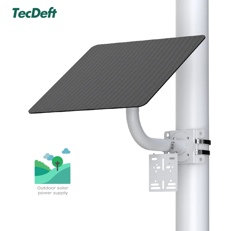 TecDeft Ultra-thin Bezel-less Solar Panel With High Conversion Rate Monocrystalline Silicon Power for Solar Battery Camping Kit