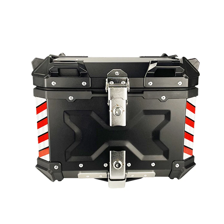 45L X Design Black Delivery Food Tail Box Aluminum Motorcycle Top Box For Sale