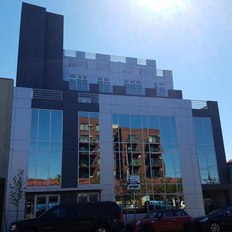 System Insulated Cladding Exterior Building Decorative Faced Steel Glass Aluminum Curtain Wall