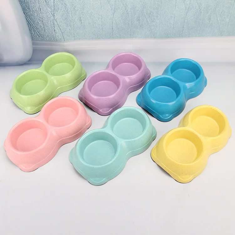 2022 new design wholesale eco-friendly biodegradable bamboo fiber pet bowl dog bowl cat bowel
