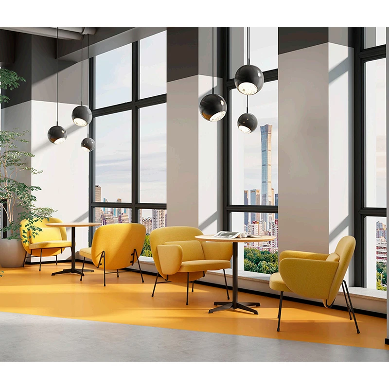 Стулья дизайнерской изогнутой формы в скандинавском стиле современном для отдыха зале ожидания офиса приемного кресла