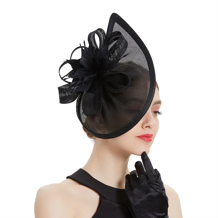 Tea Party Sinamay Fascinator Kentucky Derby Hat Pillbox Hat Headband for Cocktail Wholesale