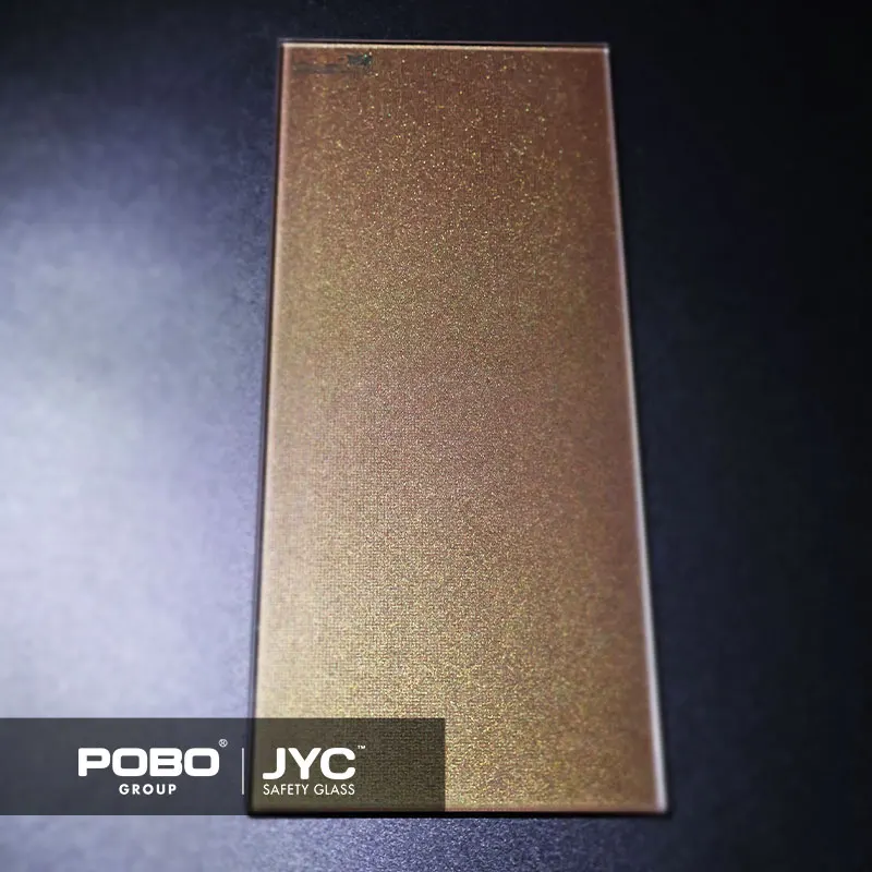 Sample 200*400mm 4-10mm Thickness Decorative Art Glass Glittering Series Safety Tempered Glass Partition Decoration
