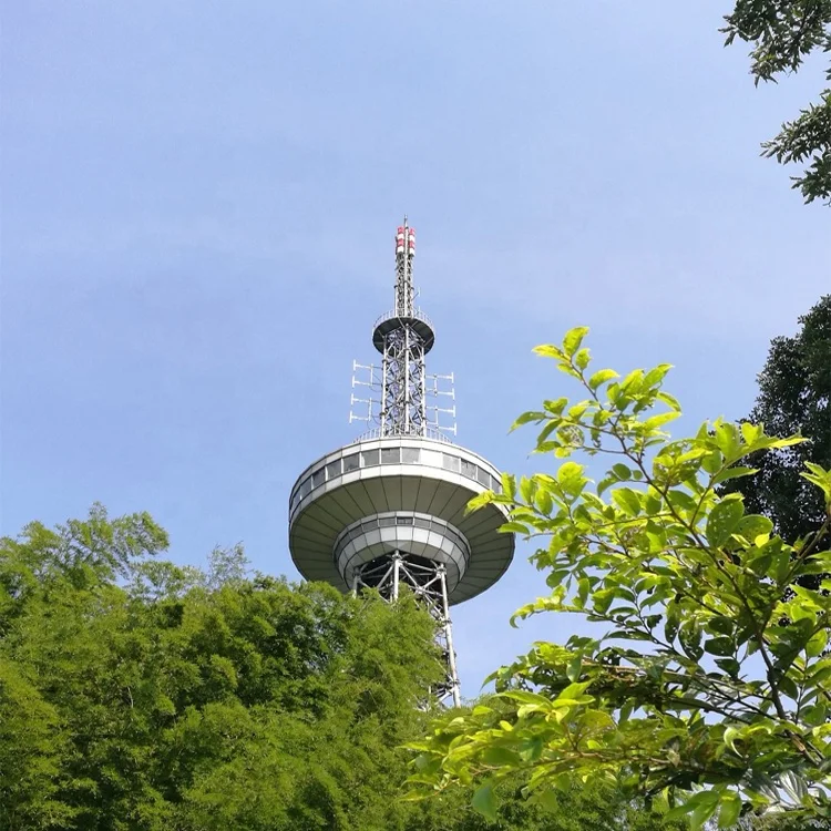 
Tv antenna tower communication tower spiral cable wind turbine mast tower 