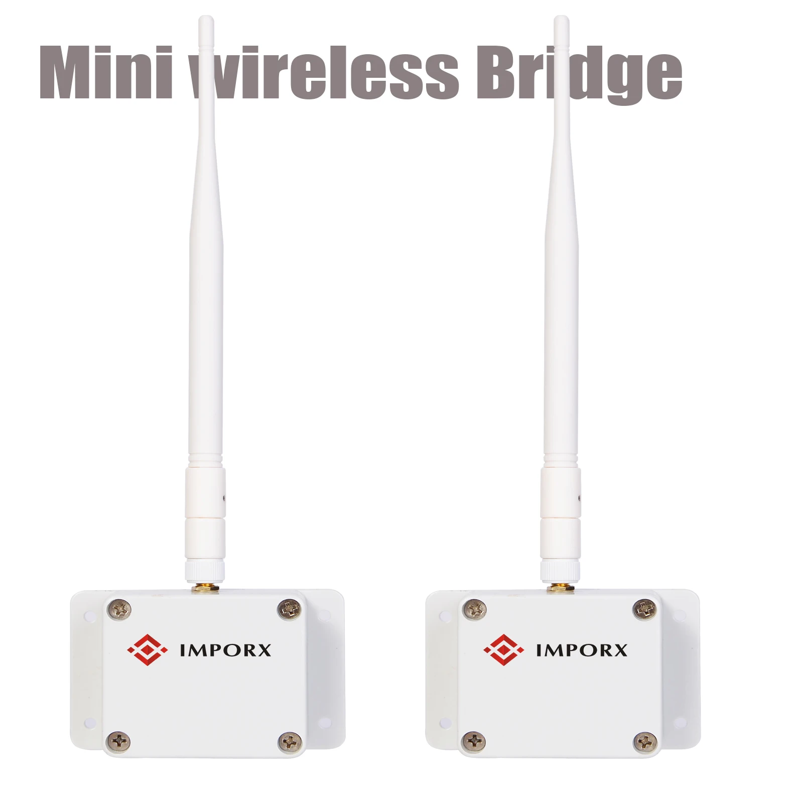 Wireless Bridge Point-to-Point Long Range Wireless Access with 20DBi High-Gain Antenna, 2.4G WiFi Bridge Supports 3900 feet Out
