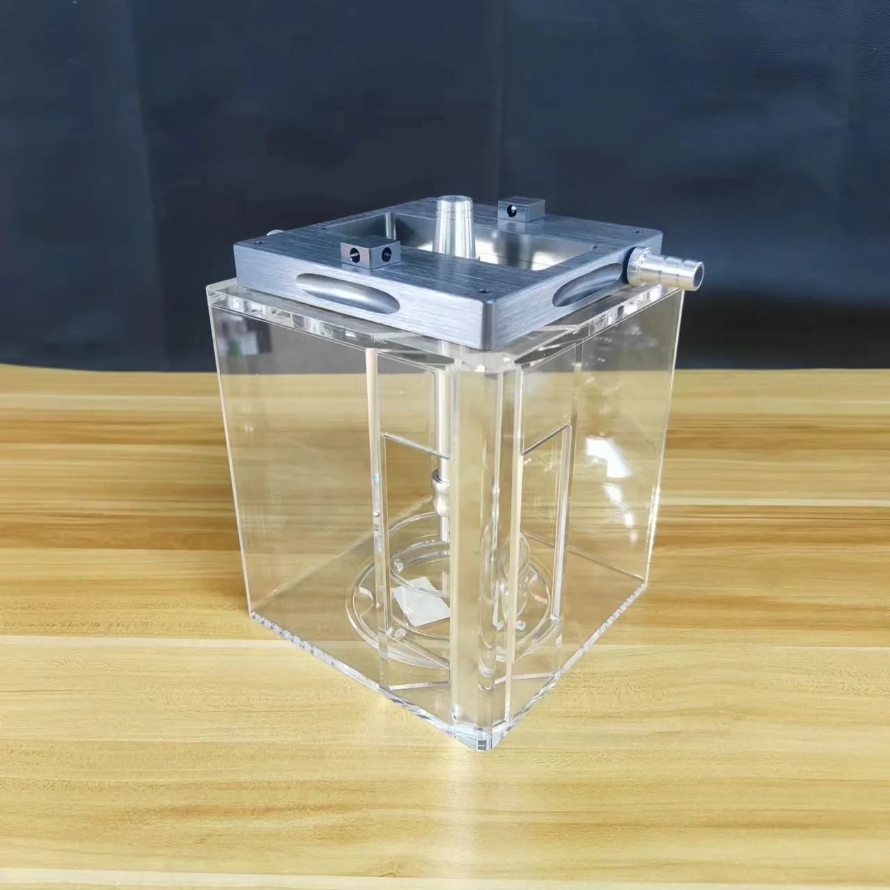 Factory Wholesale Customizable Acrylic Hookah Aluminium Alloy Large Size Transparent Color Cube Shisha