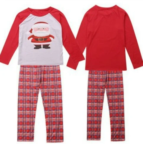 Family Christmas Pajamas Matching Cartoon Pajamas Clothes Set For Women And Men And Kids