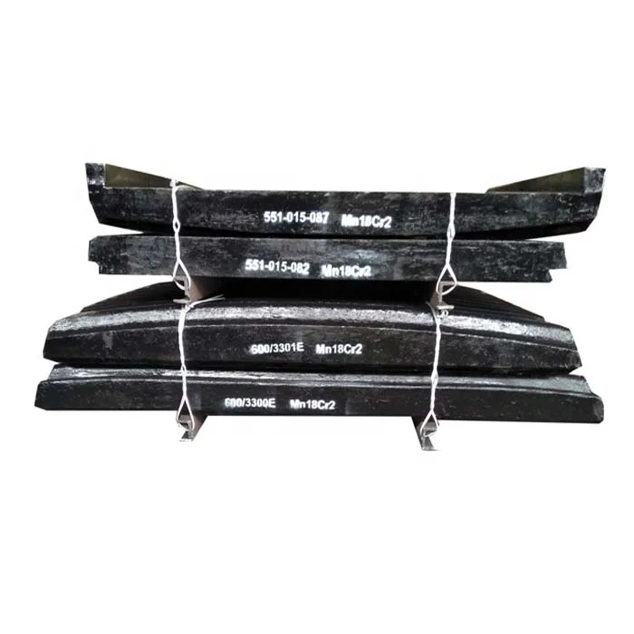 Terex Finlay J-1160  J-1175 J3042 J3648 Jaw Crusher Spare Parts Fixed and Swing Jaw Plate Manufacturer