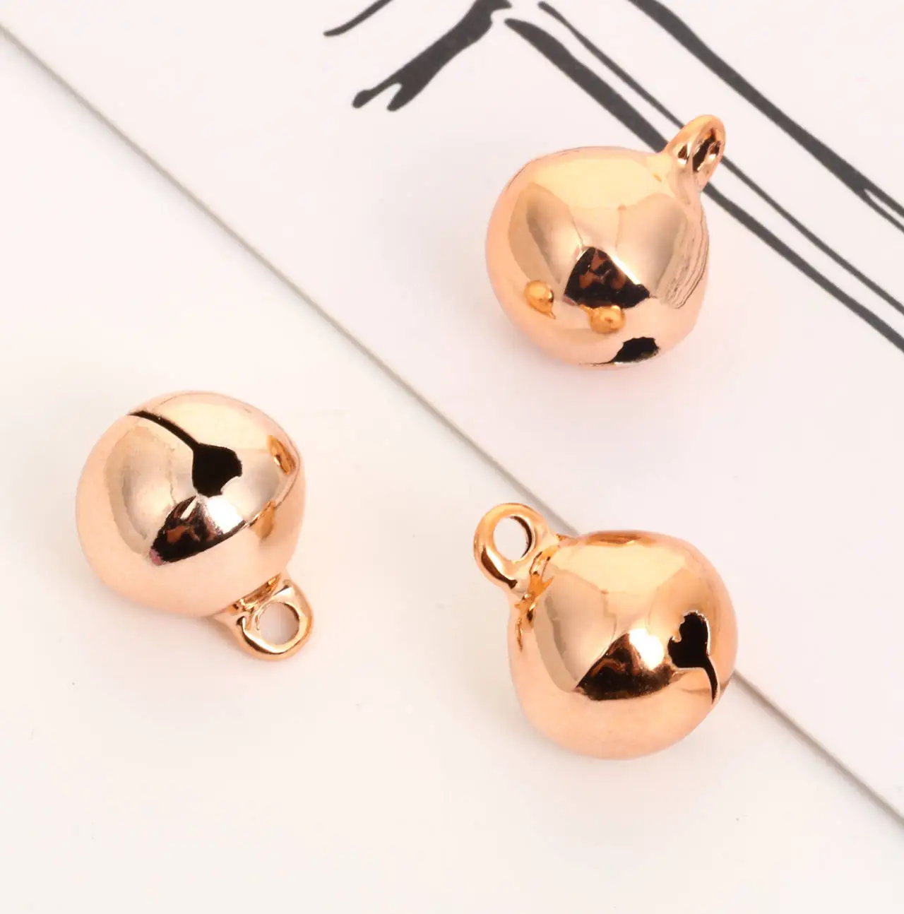 Promotional products creative exquisite Colorful Collar Copper Bell Decoration