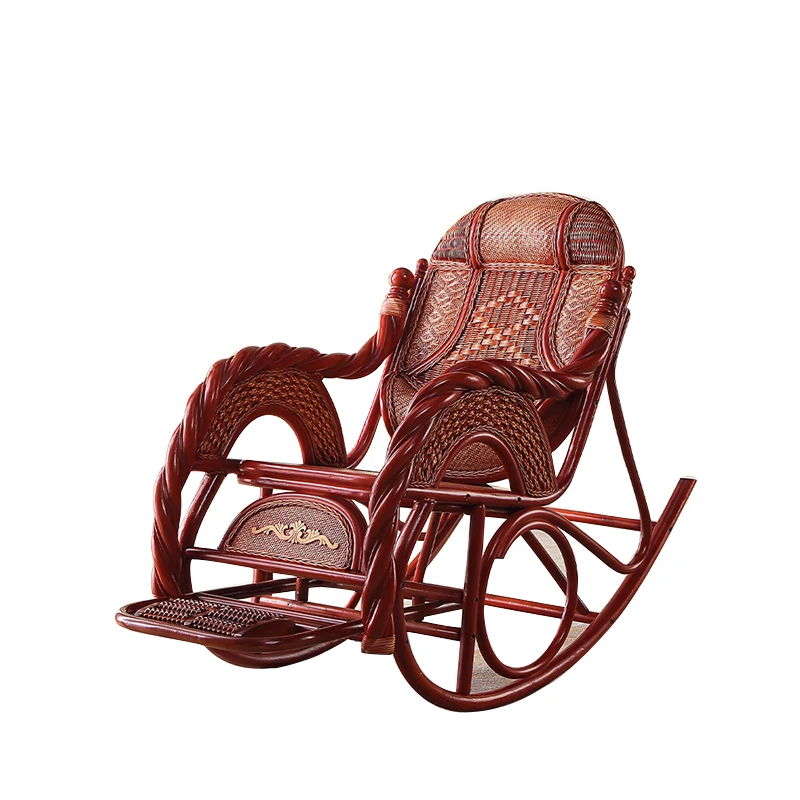 Indoor Recliner, classic recliner Sun Recliner, PE cane recliner balcony