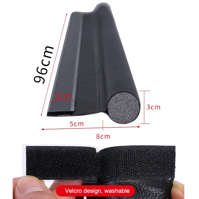 Door Draft Stopper Weather Stripping Sweep Adjustable Under Door Draft Blocker Insulator Suitable for Interior Exterior