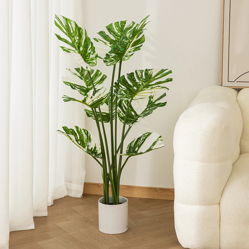 UV Resistant Indoor and Home Decoration Small Potted Artificial Plant Plastic Planta Artificial Tree