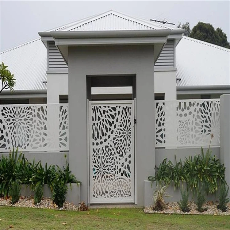 Perforated Aluminum Sheet metal Garden Fencing Panels decorative Metal Screen Restaurant Partition