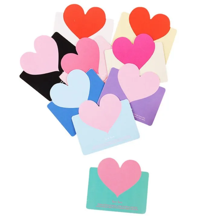 Valentine Cards Heart Pattern Love Cards Romantic Greeting Cards With Red Envelopes For Valentines Day