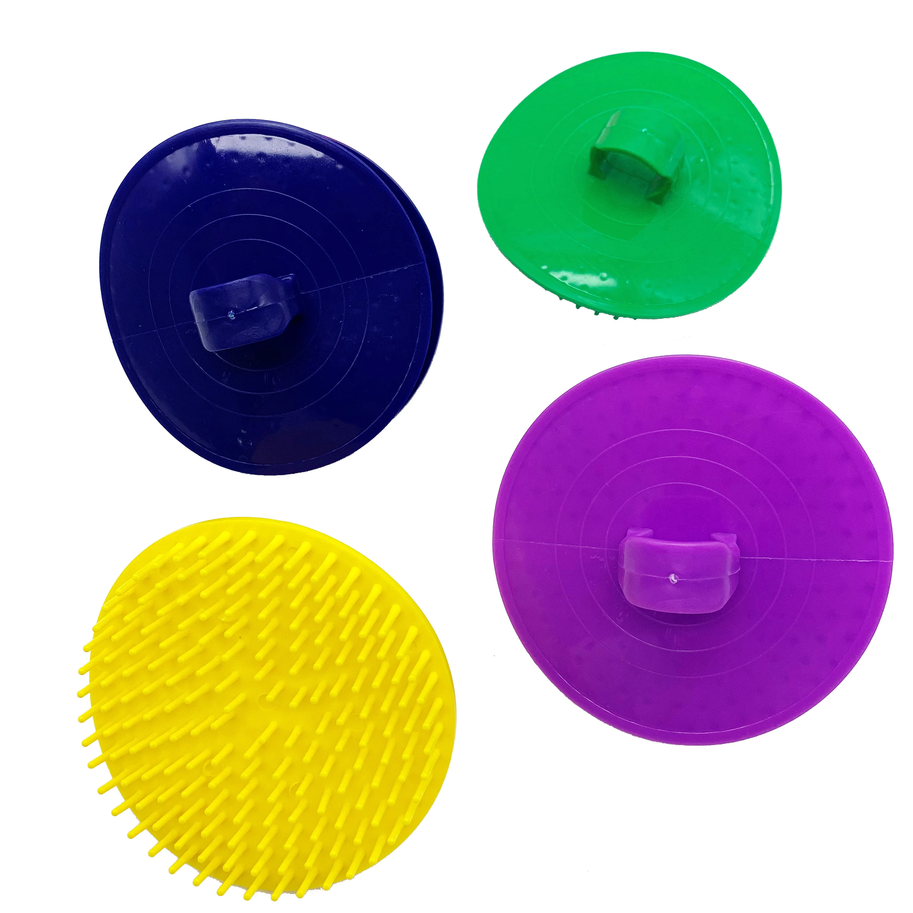 Hair salon tools plastic massage scalp shampoo hair brush wheat straw scalp exfoliator care hair washing shampoo brush