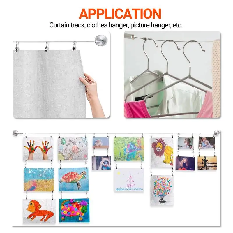 Wholesale Picture Hanging Strip Stainless Steel Wire Rope For Curtain