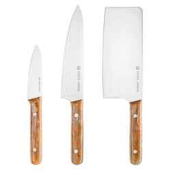 New Design Chinese Vegetable Cleaver Knives Acrylic Handle Kitchen Chopping Knife Set