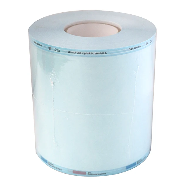 sterilization flat reel pouch self seal autoclave sterilization pouch