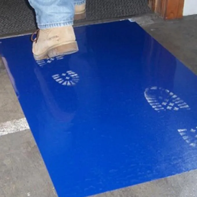 
18x36inch 30sheets peelable blue cleaning cleanroom disposable entrance pe sticky mat 