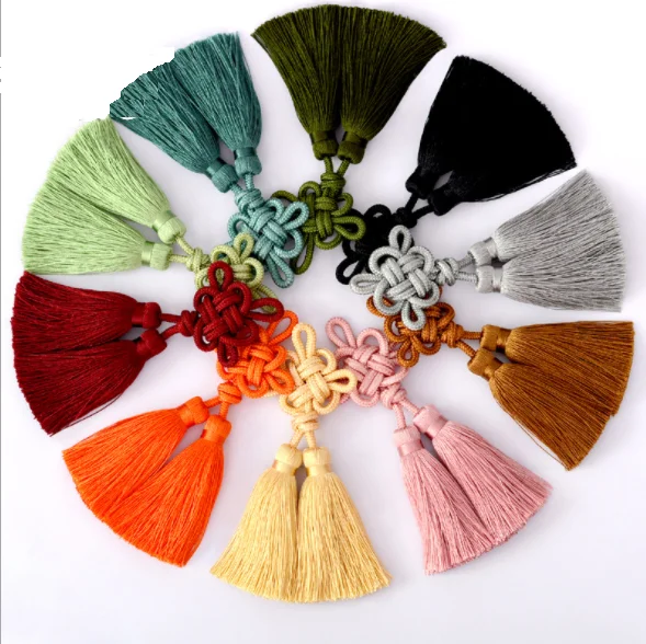 
2021 New decorative colourful Chinese Knot tassels 