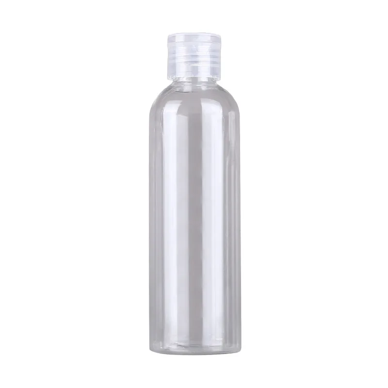 pet clear round empty plastic bottle 10ml 20ml 30ml 50ml 60ml 100ml flip top cap bottle 120ml empty plastic bottle