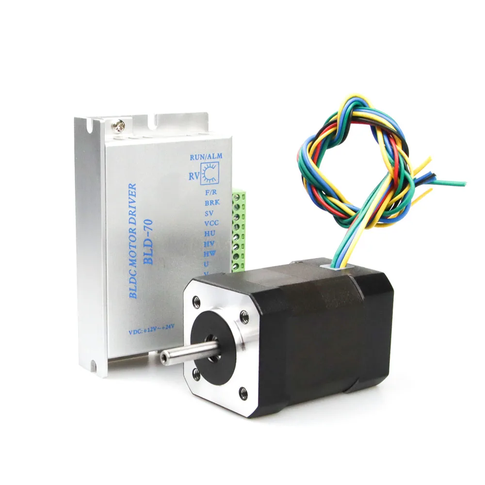 52 5 W 24V 4000 об/мин bldc бесщеточный электродвигатель постоянного тока с подгонянным 3 фазный мотор