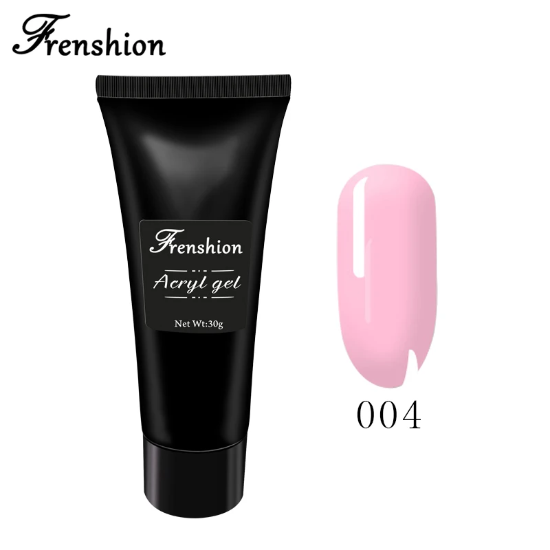 Long Lasting  Healthy Transparent Pink White  Color UV Gel Nail Polish Set Acrylic Gel Manicure  With Slip Solution