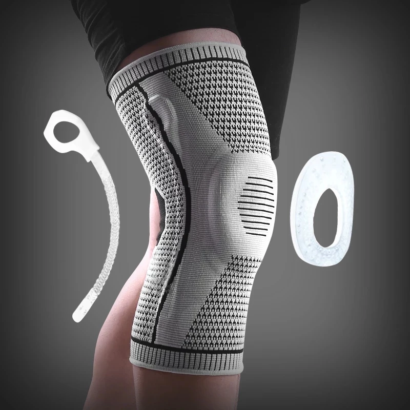 
Wholesale Knee Support Kneecap Silicone Spring Patella Protector For Sport Running Volleyball 
