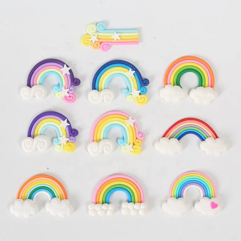 Wholesale Colorful Small Rainbow For Happy Birthday Cake Topper Wedding Cake Decoration