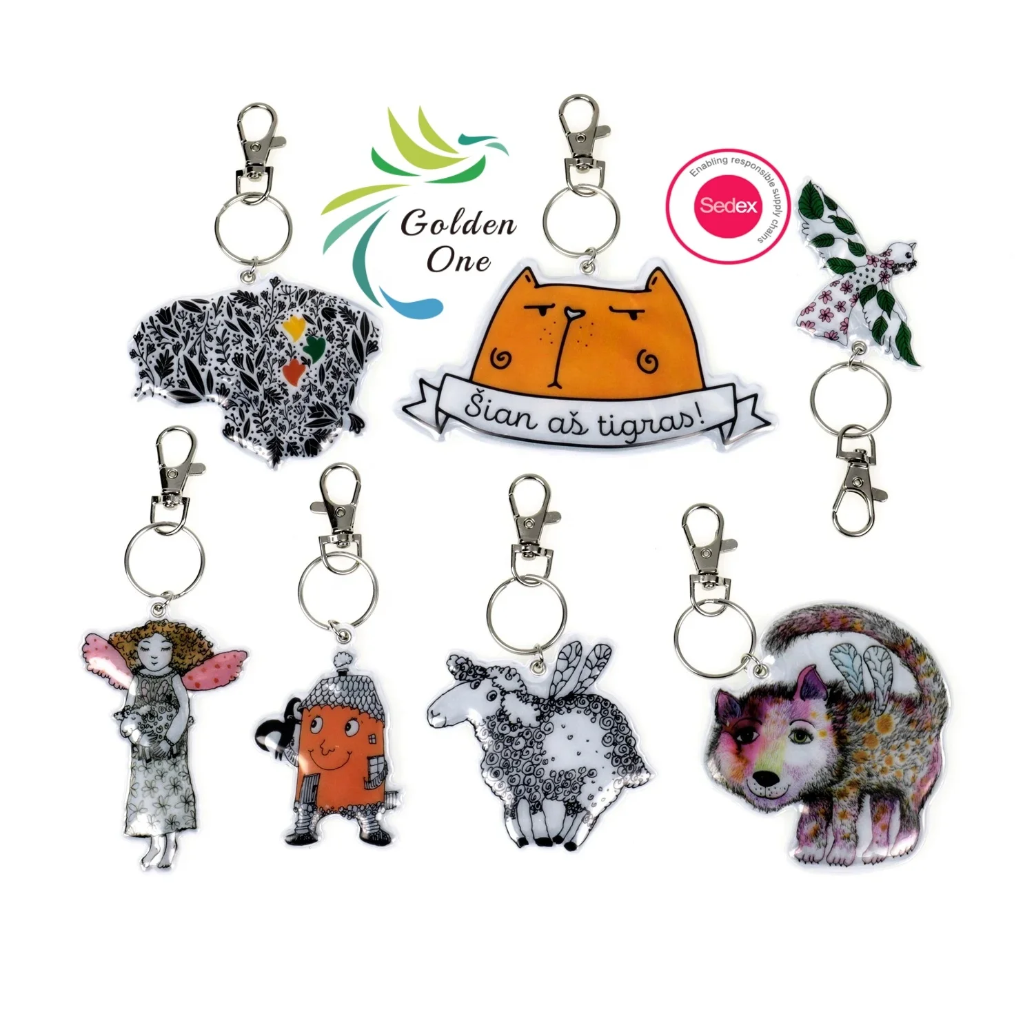 Hot Sale Shiny Silver Plated 3D Cross Zinc Alloy Key Ring Crystal Metal  Pink Color Custom Keychain With Diamonds