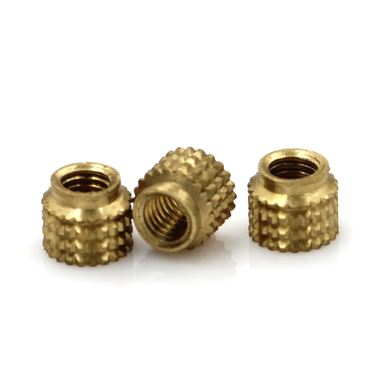 
Customized Brass Inserts M2M3 Steel Knurled Inserts Nuts 