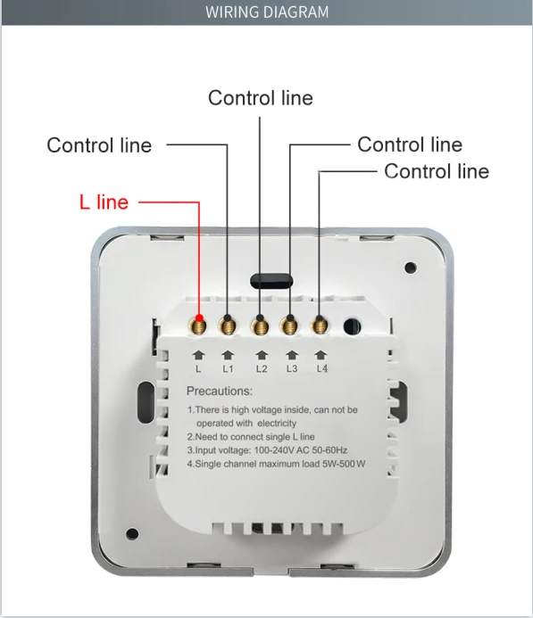 SZMYQ 4 Channel WiFi Light Switch Mobile Control Smart Home Products Waterproof Switches No Neutral Tempered Glass Touch Switch