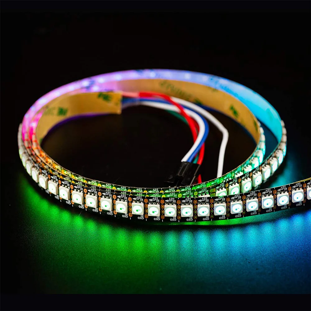 waterproof IP65 Full color GS8208 DC12V 30/60/144 leds  RGB Programmable Magic Addressable LED Light Strip
