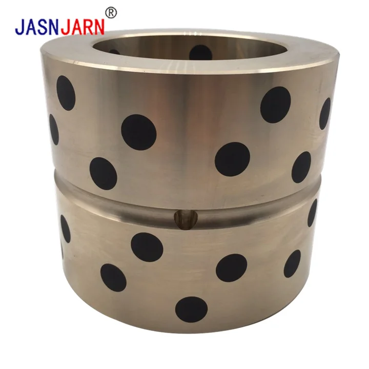 High Precision Copper Sliding Bearing With Graphite Flangebrass Jdb Aluminum Bronze  Oilless Bushing For Excavator Parts