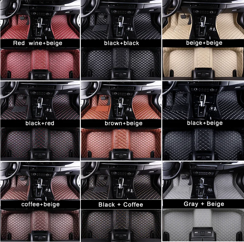 Waterproof Anti Skid Foot Carpet Accessories car floor mats for Kia/camry/civic/accord