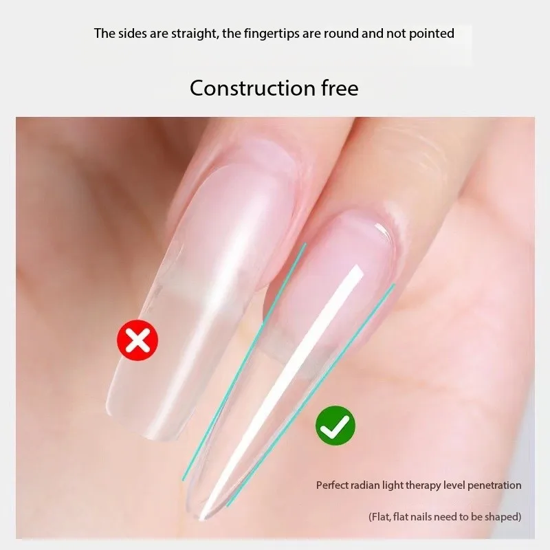 transparent press on nail display stand No polishing required press on nail instruction cards ultrathin western press on nails