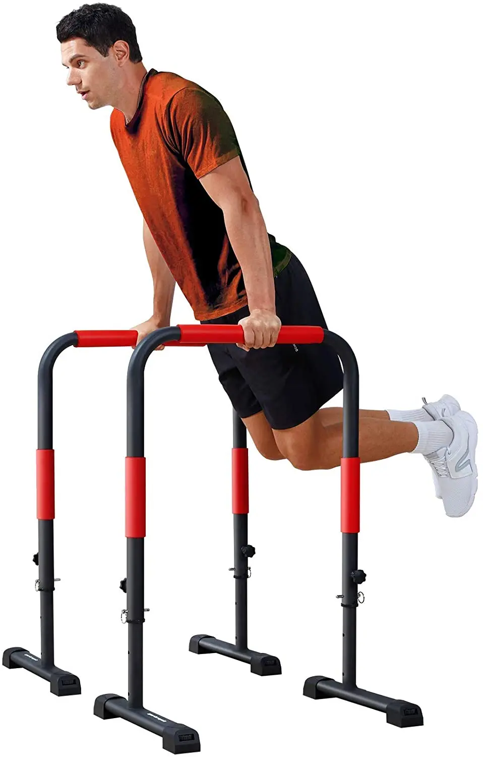 Wellshow Sport Dip Station Dip Bar Parallel Bars for Home Workout with 400 LBS Loading Capacity for Home Gym