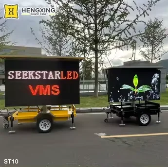 Factory Warning Safety Waterproof Rechargeable Customized Variable Message Sign Display Solar LED Trailer