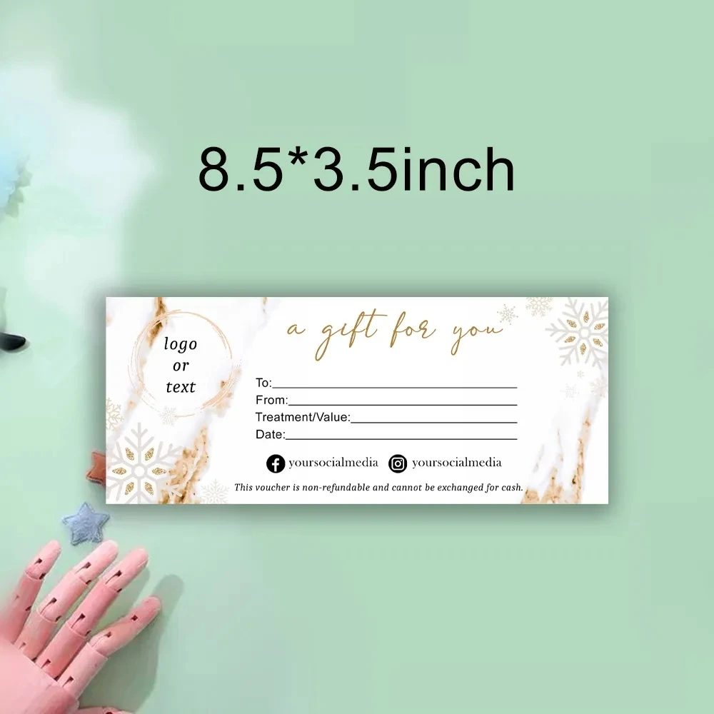 Personalized Gift-Card Christmas Certificate Holiday Gift Voucher Gift for You