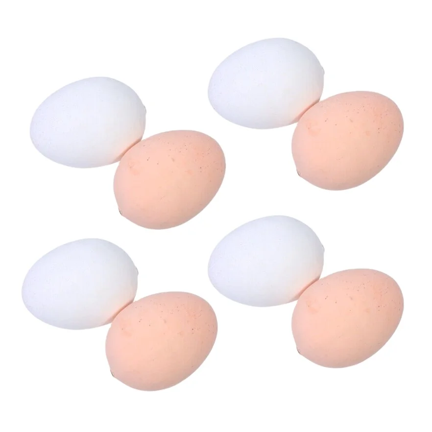Artificial Chicken Dummy  Fake Eggs Flesh color for Easter Egg Painting DIY Home Decor