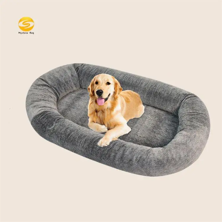 Large Human Dog Bed Bean Bag for Humans Giant Beanbag Dog Bed with Blanket for People Pets