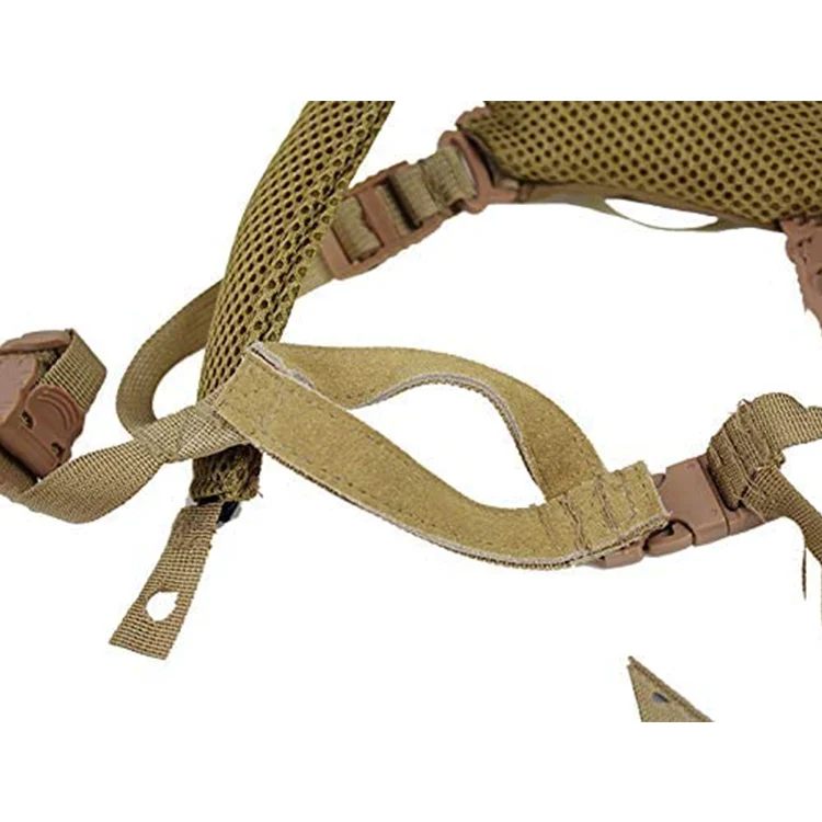 REVIXUN Helmet Chin Strap 4 Points for Tactical Fast/MICH/IBH Bump Helmets X-Nape Suspension System Helmet Chin Strap