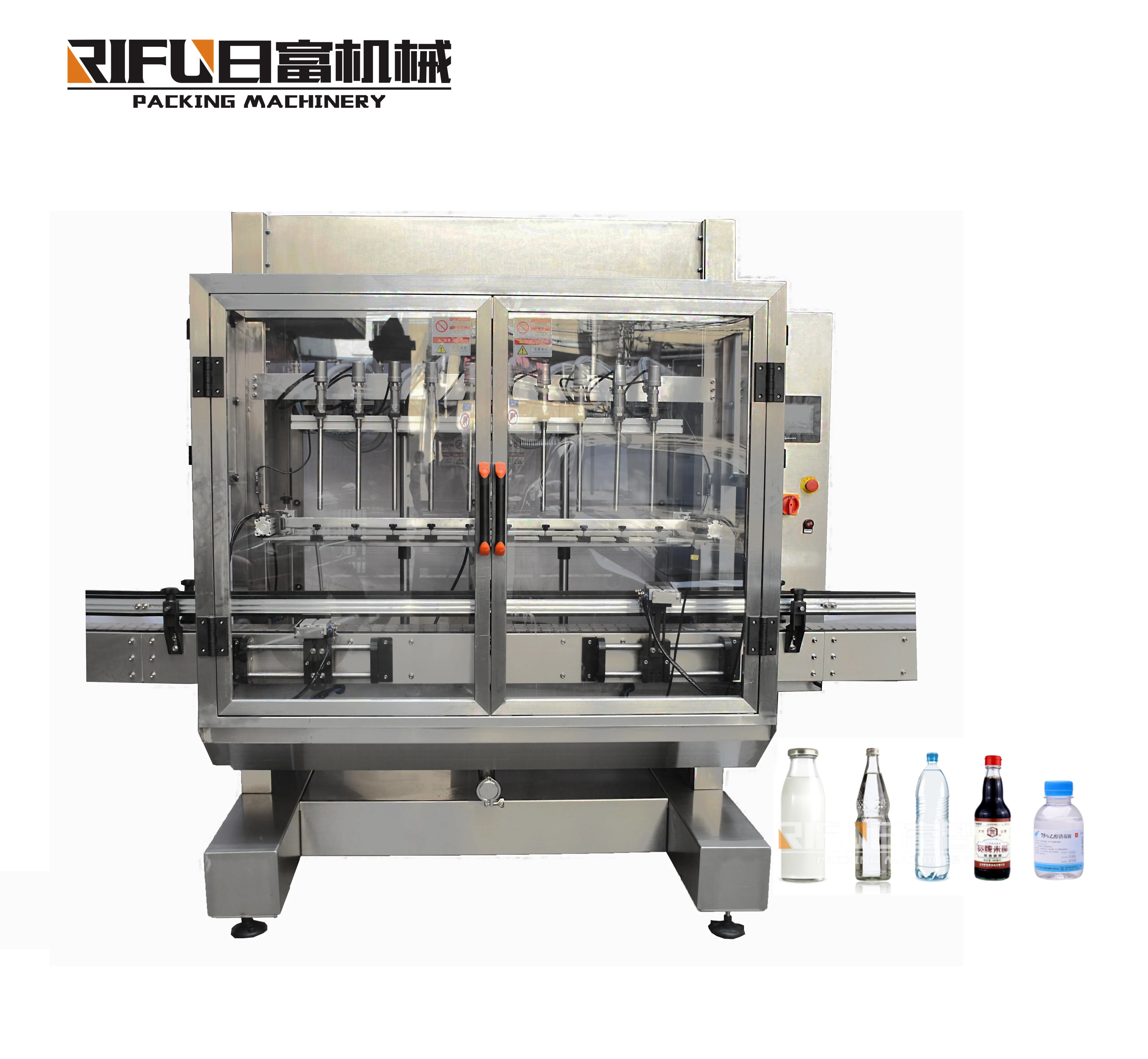 Automatic soy sauce gravity liquid filling machine