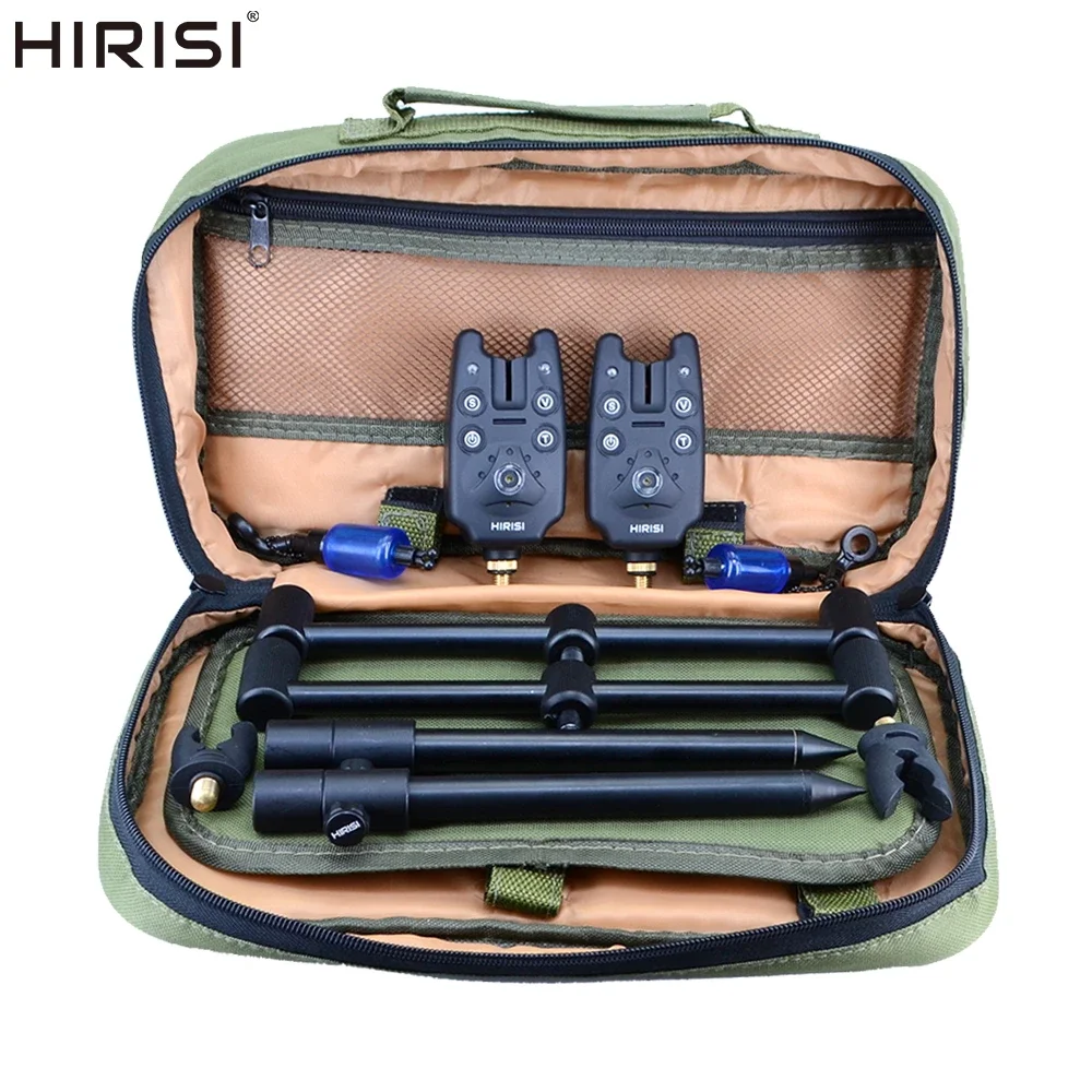 Hirisi Carp Fishing Tackle Set Fishing Bite Alarm and Fishing Swinger Rod Pod Support Bank Stick