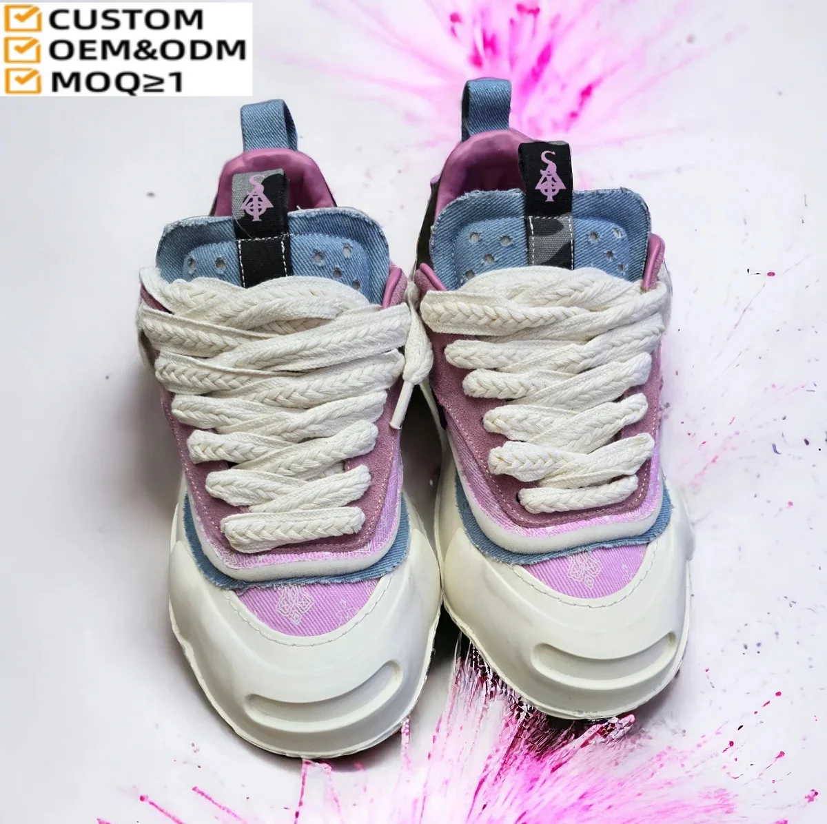 Custom Fashion Classic Shoes Men Hip Hop Shoes Fashion Clunky Sneakers for Men Casual Travel Mens Walking Shoes Low Top Sneakers