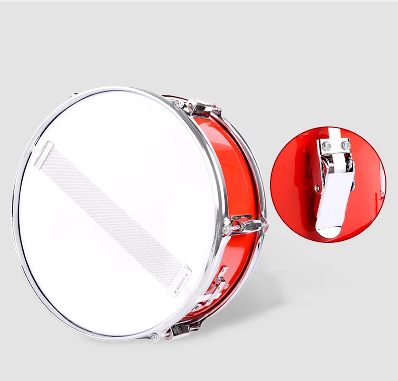 13 дюймовый snare барабан студенческая команда нержавеющая сталь Корпус барабана краски высокого